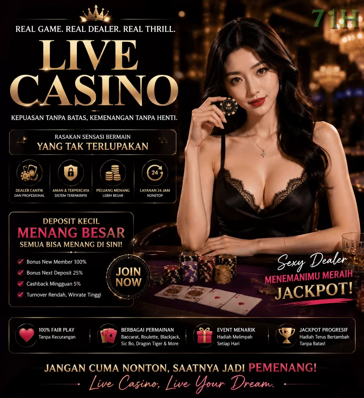 Main 71hv Menang Jackpot Besar